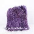 Venta caliente Real Lamb Fur Tibetan Mongolian Lamb Fur Cushion